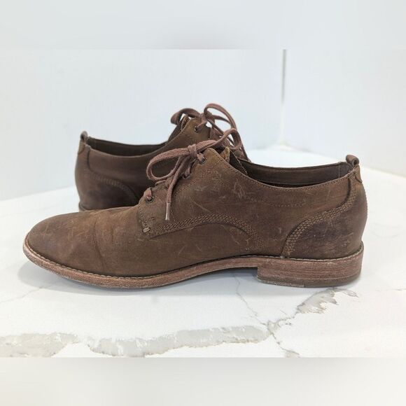 Cole Haan Shoes size 8.5 Brown Leather Feathercraft Grand Blucher Oxford C29703